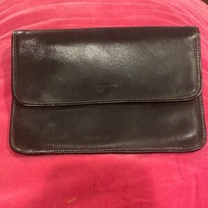Vintage Esprit Black Buttery Leather Clutch Wallet
